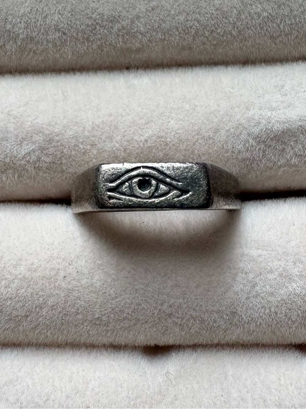 Eye Signet Pinky Ring | sterling silver | 3.5